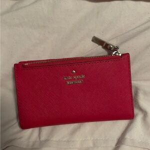 Kate Spade Vibrant Red Zip Wallet